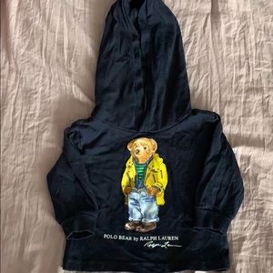6month Ralph Lauren hooded long sleeve shirt